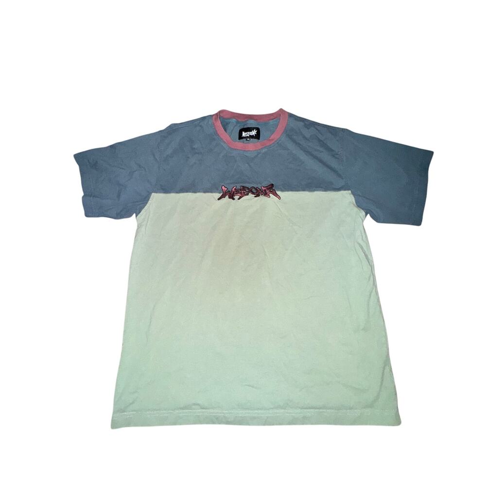 Welcome Skateboarding Gridiron S/S Football Tee Shirt Men's Size XL Slate Logo